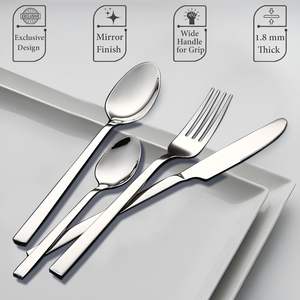 Juego de Cubiertos de Metal Moderno y Elegante, Colección de Cubiertos para Eventos Temporales y Favoritos Familiares, Juego de Cubiertos de Acero Inoxidable - Product Image 3