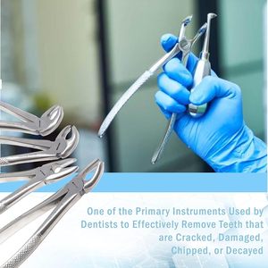Pinzas Dentales de Acero Inoxidable Alemán de Alta Calidad, Alicates Manuales para Extracción de Dientes para Dentistas, Instrumentos Quirúrgicos - Product Image 3