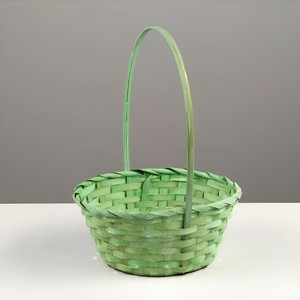Cesta de bambú natural de colores, biodegradable, ecológica, precio barato, cestas naturales para vacaciones de Pascua - Product Image 2