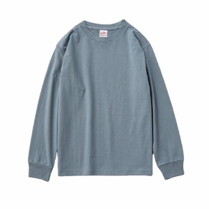 T-shirt à manches longues pour homme en jersey de coton, coupe classique, col rond, couleur unie violette, teinture unie, fabrication sur mesure, OEM, vente en gros - Product Image 1