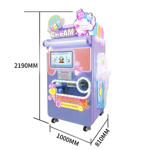 Красный кролик коммерческий автоматический торговый автомат для мягкого мороженого Производитель