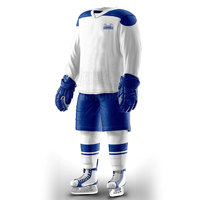 Uniforme de Hockey sobre Hielo Unisex, Nuevo Modelo 2026, Conjunto Completo, Construcción Duradera de Poliéster, Tela Elástica Transpirable para un Movimiento Fácil