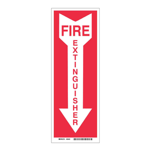 Panneau photoluminescent BradyGlo pour extincteur - Panneau d'avertissement en PVC pour intérieur/extérieur - Product Image 3