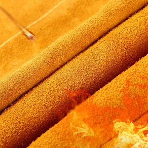 Cowhide Split Leather Heavy Duty Welding Shoe Cover Abrasion Resistant Firefighting Construction Gaiter Safety Clothing - Product Image 4