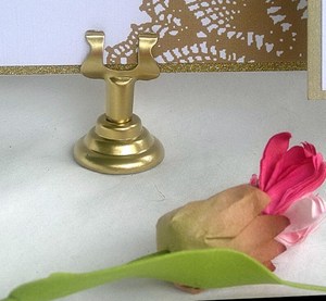 Gold Wedding <b>Table</b> Number Holders Place <b>Card</b> Holders Wedding Menu Holder Name <b>Card</b> Holders Classy Silver - Product Image 4