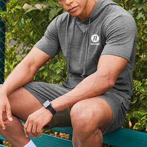 Fashion Wear Acid Wash Hoodie Short Sets Regular Fit Breathable <b>Winter</b> Comfortable 100% Cotton Casual - Product Image 6