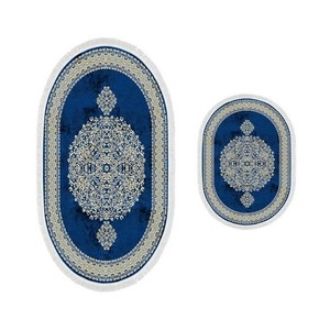 Tapis de bain moderne blanc en coton éponge 100% tissé, super absorbant, lavable, résistant aux taches, motif personnalisable pour salle de bain - Vente en gros - Product Image 1