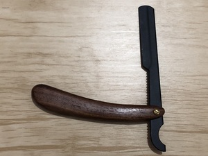 Custom Disposable Paper Coated Turkish Barber <b>Razor</b> with Wood & ABS Plastic Handles <b>Single</b> <b>Blade</b>-Customizable Design & Packing - Product Image 3