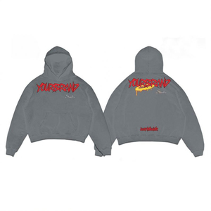 High Quality Winter Hip Hop Thermal Casual Printed Rhinestones Zip Hoodie Distress <b>Pants</b> Tracksuit Custom Two Piece Streetwear - Product Image 3