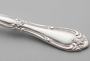 Ensemble de cuillères à thé classiques en argent plaqué, acier inoxydable, manche long, poli miroir, passe au lave-vaisselle, pour les occasions de mariage - Product Image 3