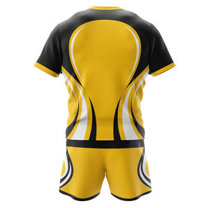 Uniforme de Rugby Unisex de Secado Rápido con Sublimación y Característica Transpirable, Fabricación Profesional, Bajo MOQ, Servicio OEM ODM - Product Image 3