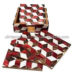 5 plats à incrustation faits à la main, en acier inoxydable, avec le meilleur pack de thé et forme carrée pour Restaurants, à usage domestique et au bureau - Product Image 5