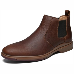 Cowhide Men's Business Oxford Leather Lace-up Plaid <b>Pointed</b> Toe Groom Wedding Shoes Soft Non-slip High-end Autumn Winter <b>Lighted</b> - Product Image 5
