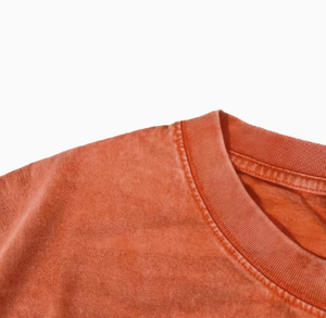 T-shirt Homme Oversize en Jersey Délavé au Sable 100% Coton 320g, Manches Courtes, Col Rond, Effet Vieilli Vintage, Couleur Unie, Style Streetwear - Product Image 5