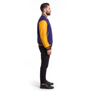 Men's Casual Bomber <b>Jacket</b> Quilted Sleeve Lightweight <b>Zip</b> <b>Up</b> <b>Jacket</b> Custom Apparel Manufacturer - Product Image 2