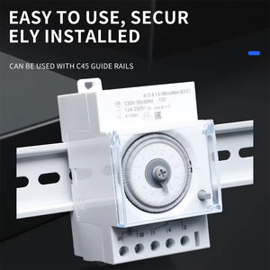 MicroRex QT31 <span class=keywords><strong>Interruptor</strong></span> Temporizador Mecánico de 24 Horas para Montaje en Riel DIN con Memoria de Apagado de Energía de 300H, Temporizador de Cuarzo de 16A 230V - Product Image 5