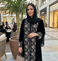 Tissu brodé floral en velours 9000 pour vêtements féminins comme abaya, lahenga, veste longue, koti, veste courte