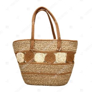 Collection de sacs fourre-tout SIERRA en pailles tissées à la main et à franges, avec fermeture éclair durable et doublure en coton - Product Image 2