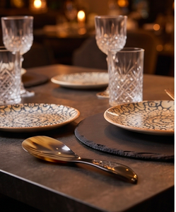 Nouvelle cuillère à tête large en corne et bois, avec manche motif poisson, pour la table, la vaisselle, la cuisine, les fêtes et l'hôtellerie - Product Image 3