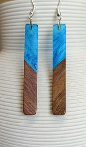 Marble Effect Resin <b>Drop</b> Earrings Handmade Designer Lightweight Fashion Party Islamic Women's - Product Image 2