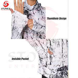 เสื้อฮู้ดดี้ตกปลาผู้ชาย UPF 50 แขนยาว แห้งเร็ว ปรับแต่งได้ สำหรับกิจกรรมกลางแจ้ง จำหน่ายส่ง - Product Image 6