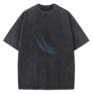 เสื้อยืดคอตตอน 100% สไตล์วินเทจ ล้างสีแบบแอซิดวอช พิมพ์ลายกราฟิก โลโก้ เสื้อยืดวินเทจ สกรีนลาย พิมพ์ลายแบบครอป ทรงโอเวอร์ไซส์ เสื้อยืดผู้ชาย - Product Image 5