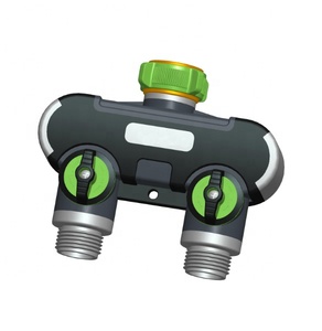 Garden Metal TPR Shut Off Inlet Hose Y Splitters Connecteur de robinet de <span class=keywords><strong>tuyau</strong></span> d'eau Double sortie, Leaky Free - Product Image 1