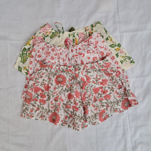 High Quality Stitched Printed Fabric Women's Short With Elastic Drawstring Waist Casual Outer Wear Short Bottom <b>Comfy</b> Sleepwear - Product Image 5