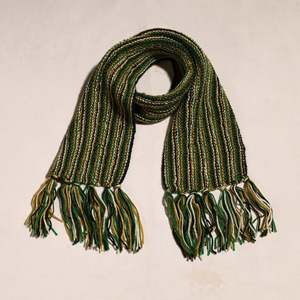 Retro Ribbed Unisex Knitted <b>Scarf</b> - Vintage Style Winter Wrap - Custom Logo Soft Crochet Warm Neck Warmer - Product Image 2