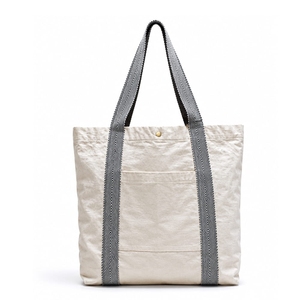 Sac fourre-tout en toile de coton 400 GSM pour le shopping, 50x40x15 cm, avec logo personnalisé, vente en gros, OEM, marque privée, modèle SS500-CW - Product Image 2