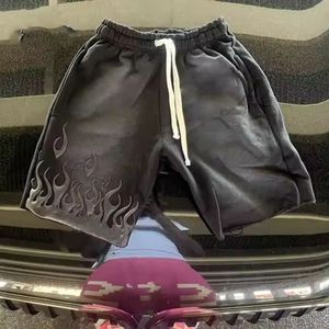 Shorts de Verano de Algodón para Mujer al por Mayor, con Estampado Abullonado, Logotipo 3D Personalizado, Patrón Ácido Vintage Desgastado, Bolsillos de Forro Polar - Product Image 2