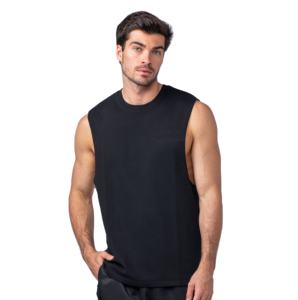 Nuevo Diseño, Chaleco de Algodón Liso, Corte y Confección Estilo Streetwear, Camisetas sin Mangas, Camisetas sin Mangas 100% Algodón, Chalecos de Gimnasio para Hombre, Personalizados - Product Image 1