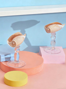 Copas de Vino de Cristal Ecológicas Hechas a Mano con Diseño de Conchas Marinas, Ideales para Picnics, Fiestas y Regalos Empresariales - Product Image 6