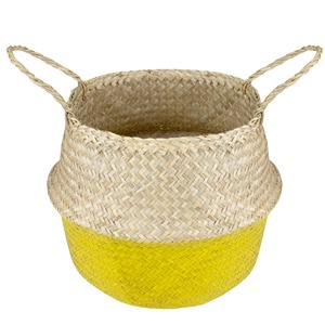 Foldable seagrass <b>basket</b> custom paint color available Handmade <b>Storage</b> <b>Basket</b> Wholesale eco-friendly Made in Vietnam - Product Image 1