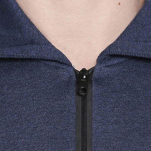 Fabricant direct fournisseur haute qualité 100% coton polaire à capuche fermeture éclair solide 3D Logo personnalisé broderie sweats à capuche hommes - Product Image 6