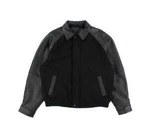 Unisex Hooded Patchwork Bomber Jacket <b>Stand</b> Collar Single Breasted Color Blocking Quick Dry <b>Vintage</b> Winter <b>Coat</b> - Product Image 1
