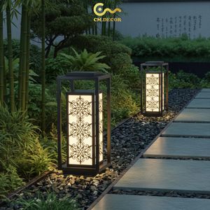 Lampes de jardin détachables en acier/inox blanc chaud, semi-encastrées, pour extérieur/villa/jardin, 3500K (blanc chaud), avec plan de conception AutoCAD - Product Image 5