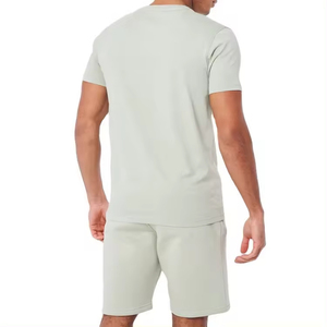Conjunto de Camiseta y Pantalones Cortos de Algodón de Color Sólido para Hombre, Harry Johnson Production, Ropa Casual Transpirable para Verano 2026 - Product Image 5