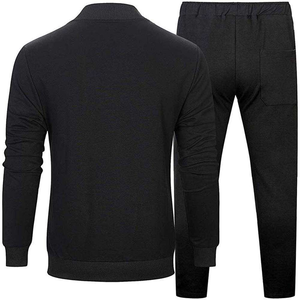 Conjunto Deportivo Personalizado para Hombre, Conjunto de Chándal Ajustado con Cierre de Cremallera, Conjunto Deportivo de Dos Piezas para Hombre - Product Image 2