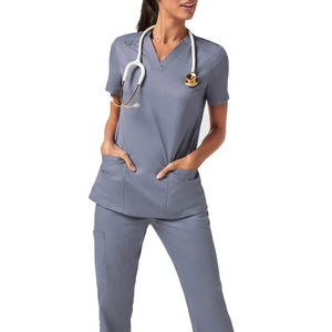 Ensemble de blouses médicales de qualité supérieure pour femmes et hommes, coupe confortable, uniforme d'infirmière, blouses et pantalons en coton mélangé doux, blouses médicales d'hôpital - Product Image 1