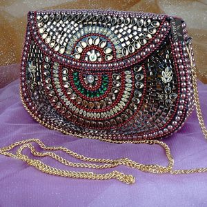 Bolso de mano de mosaico de amazonita con marco dorado, de lujo, a la moda, casual, suave, ecológico, para mujer, diseño exclusivo - Product Image 5