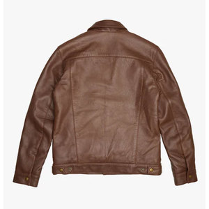 Chaqueta de Cuero PU Personalizada para Hombre, Estilo Casual Elegante, Resistente al Viento, con Cuello Bordado, Cierre de Cremallera, Estilo Urbano, Servicio OEM - Product Image 5