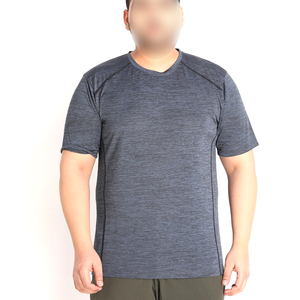 Camiseta de Punto de Manga Corta con Cuello Redondo para Hombre, Estilo Moderno, Secado Rápido, Color Sólido, Corte Regular, Ropa Deportiva Informal, 100% Poliéster - Product Image 1