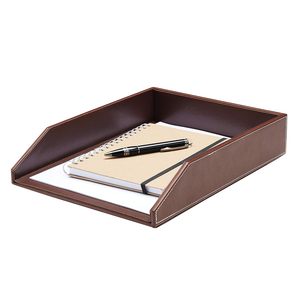 Premium PU Leather <b>Desk</b> Organizer Stylish Office <b>Table</b> Organizer for Home & Workspace - Product Image 1