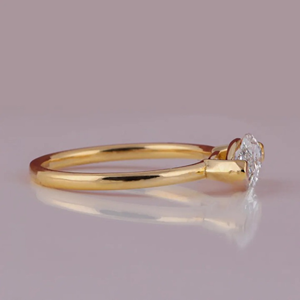 Anillo de diamantes cultivados en laboratorio East West Marquise para mujer y anillo de boda, regalo para ella - Product Image 4