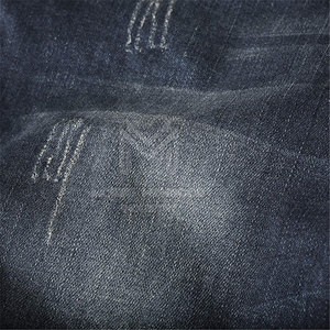 Pantalones Cortos de Mezclilla para Hombre, Azul Oscuro, Lavado Vintage, Estilo Desgastado, Cinco Bolsillos, Corte Clásico, Informales, para Verano - Product Image 4