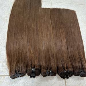 Best Selling Bulk Natural Straight Color Brown No Tangle No Shedding No Mixed Synthetic <b>Fiber</b> 100% Vietnamese Human <b>Hair</b> - Product Image 6