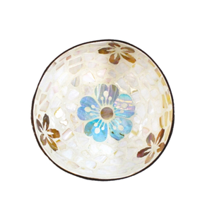 Bols en coquille de noix de coco incrustés de nacre, faits à la main au Vietnam, pour salle à manger, salon, cuisine, hôtel - Product Image 2