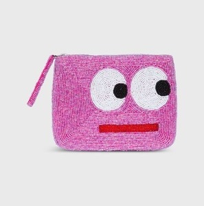 Bolso de mano con cuentas y lentejuelas bordadas a mano, estilo Dolly, moderno y con cremallera. - Product Image 2