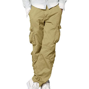 Pantalones cargo ideales para senderismo, camping o viajes, estilo pantalón cargo, tela de sarga suave lavada para un look clásico, pantalones cargo para hombre y mujer - Product Image 3